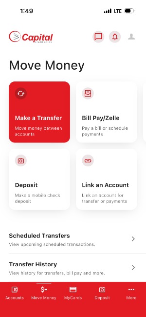 Move Move, make a transfer screenshot