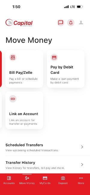 Move money screenshot