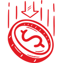 lower cost red icon