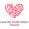 Love My Credit Union rewards logo.
