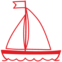 boat sailing icon