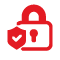 Secure lock icon.
