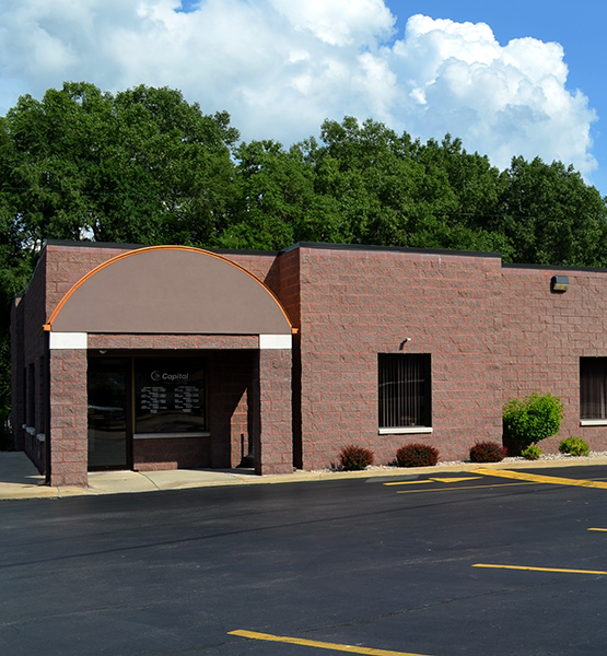 Capital Credit Union branch building in Green Bay Wisconsin on Main Street