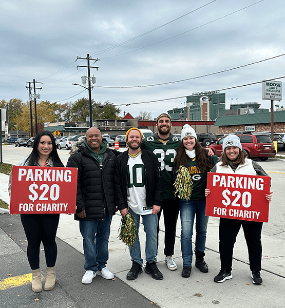 Marketing Team, game day parking.