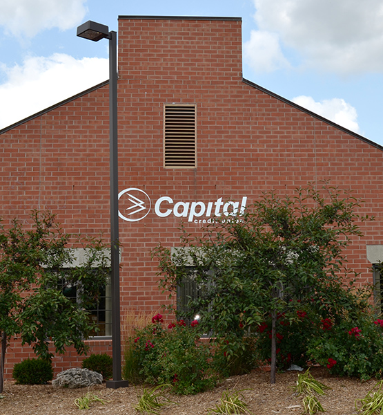 Capital Credit Union branch building in Appleton Wisconsin on West College Avenue