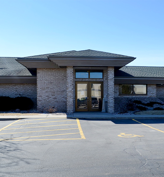 Capital Credit Union branch building in the town of Ledgeview in De Pere Wisconsin on S Broadway St