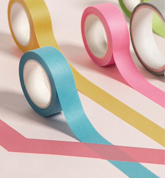 Different colors of masking tape