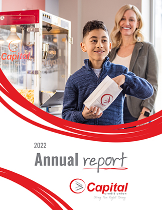 2022 Capital Credit Union Annual Report Cover Image