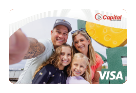Happy family - custom debit card.