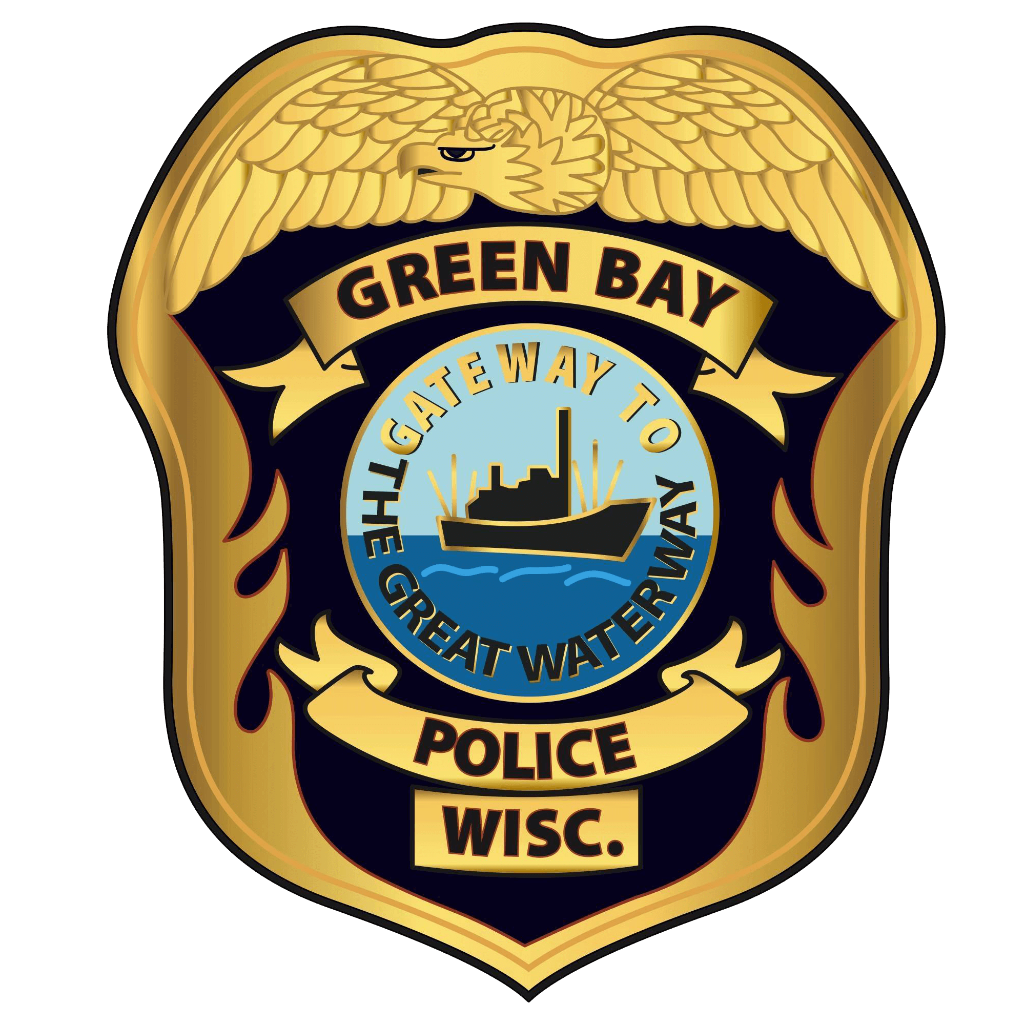 Green Bay Police Department logo.