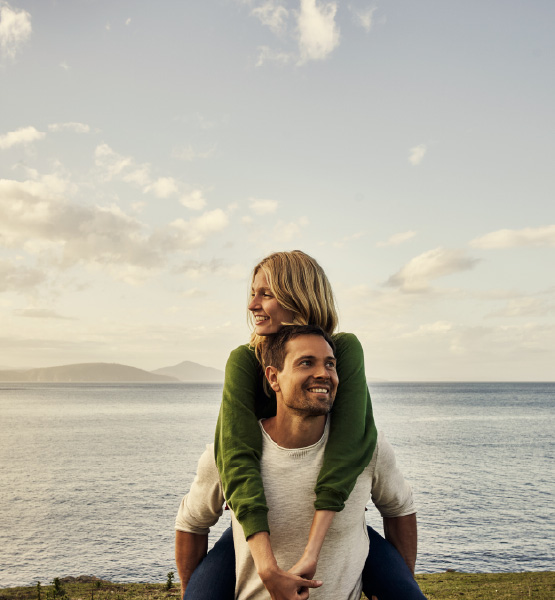 couple at the lake