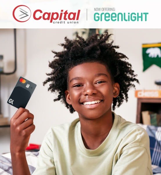 Greenlight debit card for kids.