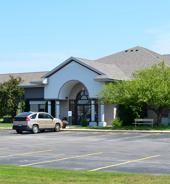 Capital Credit Union branch building in village of Kimberly in Outagamie County WI on Eisenhower Dr