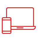 mobile phone and laptop. 