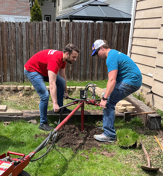 Capital Credit Union staff volunteers with Rebuilding Together Fox Valley to repair a home
