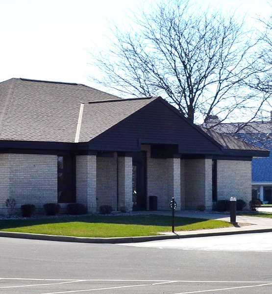 Capital Credit Union branch building in village of Allouez in Green Bay Wisconsin on W St Joseph St